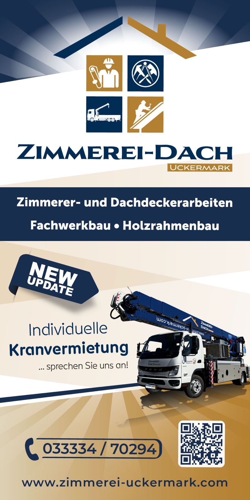 Flyer Zimmerei Dach